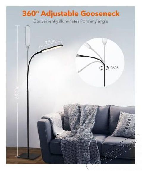 TaoTronics TT-DL072 l&aacute;mpa H&aacute;ztart&aacute;s / Otthon / K&uuml;lt&eacute;r - Vil&aacute;g&iacute;t&aacute;s / elektromoss&aacute;g - Asztali l&aacute;mpa - 372133