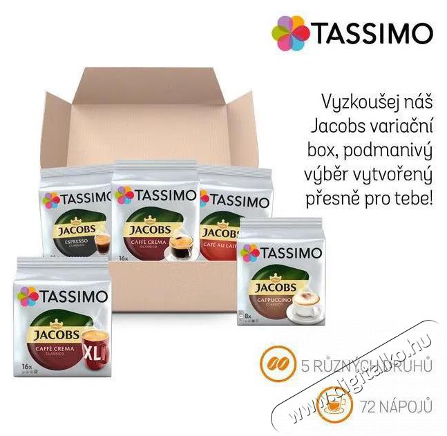 TASSIMO Jacobs mixpack Konyhai term&eacute;kek - K&aacute;v&eacute;főző / k&aacute;v&eacute;&ouml;rlő / kieg&eacute;sz&iacute;tő - K&aacute;v&eacute; kapszula / pod / szemes / őr&ouml;lt k&aacute;v&eacute; - 503802
