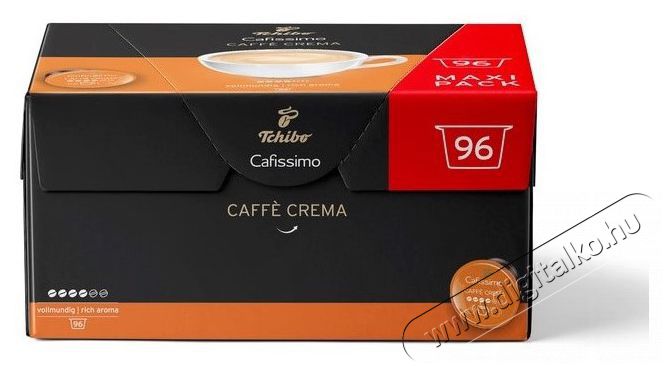 Tchibo Cafissimo Caff&eacute; Crema Rich kapszula 96 db Konyhai term&eacute;kek - K&aacute;v&eacute;főző / k&aacute;v&eacute;&ouml;rlő / kieg&eacute;sz&iacute;tő - K&aacute;v&eacute; kapszula / pod / szemes / őr&ouml;lt k&aacute;v&eacute; - 475489