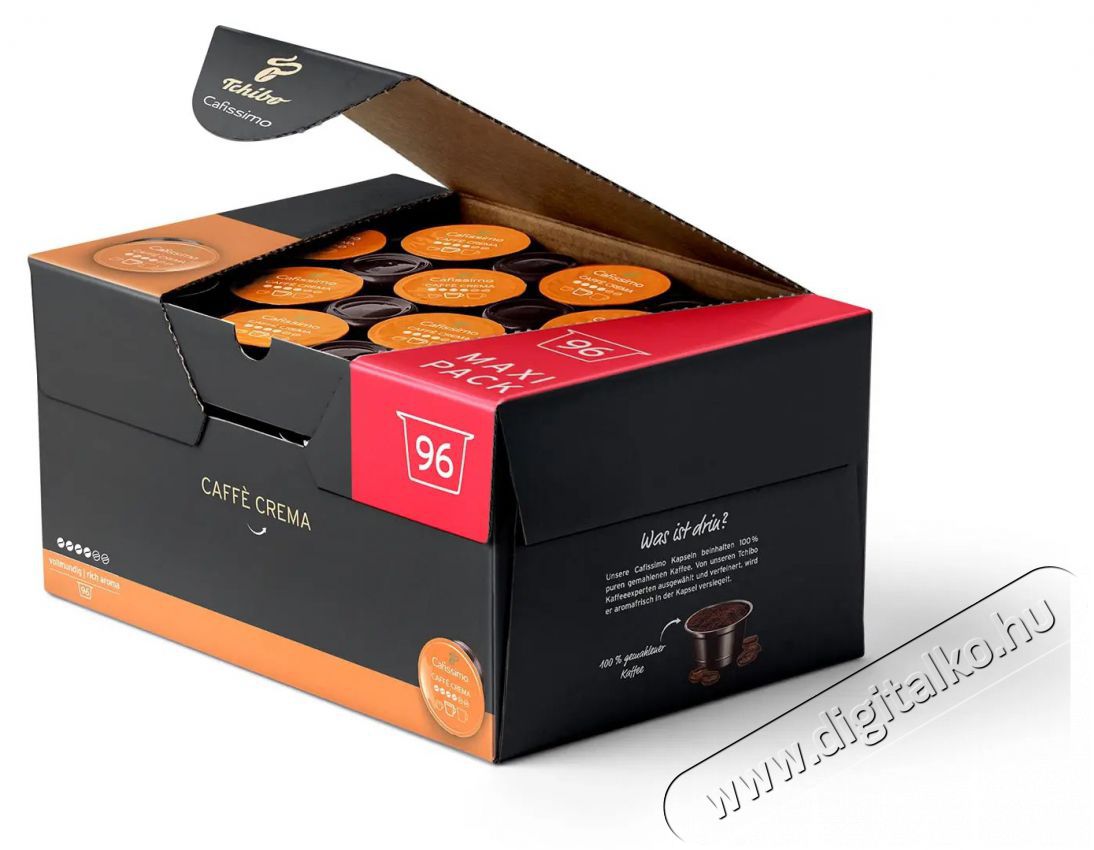 Tchibo Cafissimo Caff&eacute; Crema Rich kapszula 96 db Konyhai term&eacute;kek - K&aacute;v&eacute;főző / k&aacute;v&eacute;&ouml;rlő / kieg&eacute;sz&iacute;tő - K&aacute;v&eacute; kapszula / pod / szemes / őr&ouml;lt k&aacute;v&eacute; - 475489