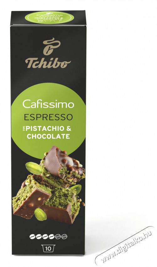 Tchibo Cafissimo ESP Pistacchio Choc. 10 db kapszula Konyhai term&eacute;kek - K&aacute;v&eacute;főző / k&aacute;v&eacute;&ouml;rlő / kieg&eacute;sz&iacute;tő - K&aacute;v&eacute; kapszula / pod / szemes / őr&ouml;lt k&aacute;v&eacute; - 529151
