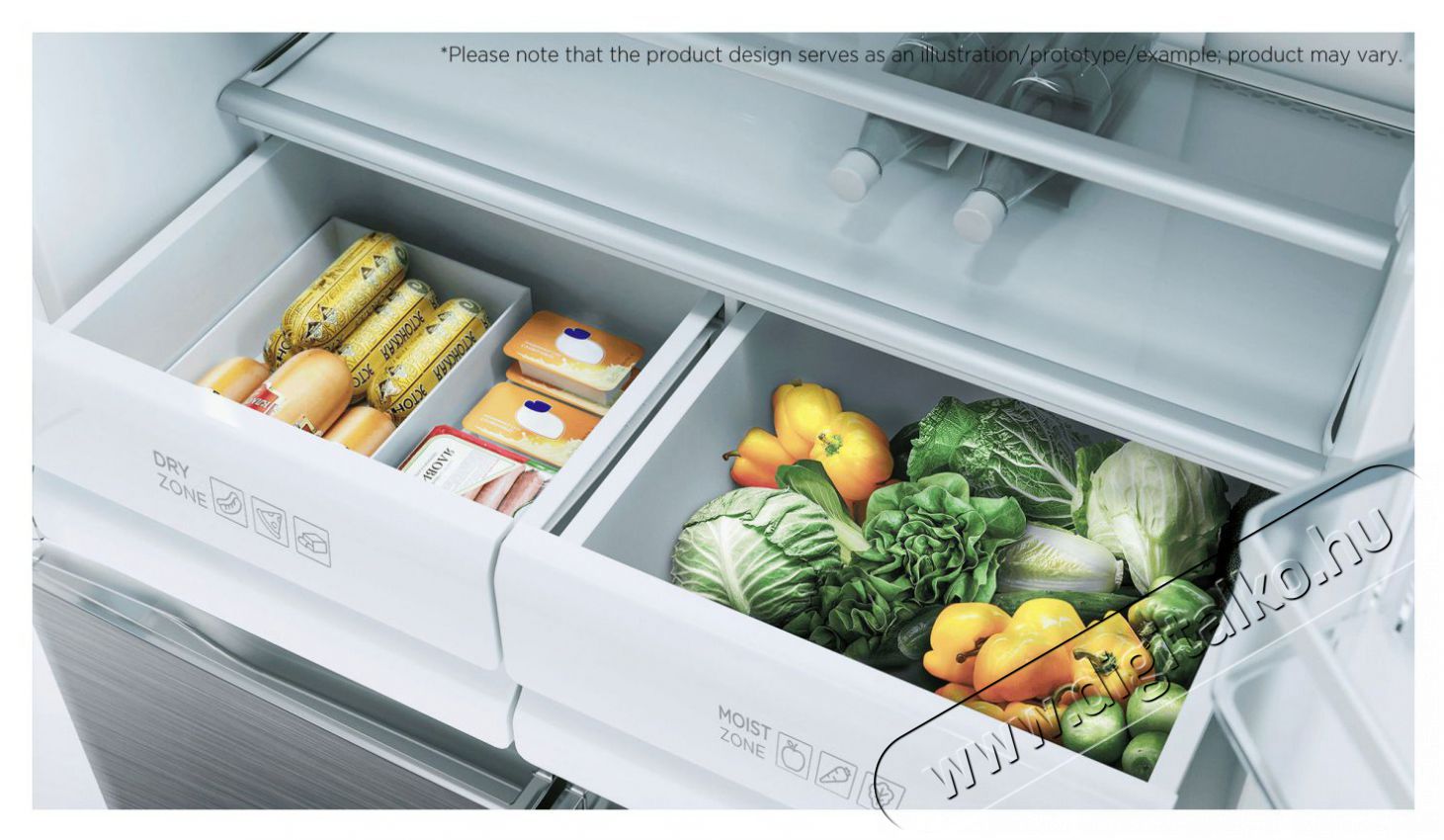 TCL RP470CXE1 Side by side hűtő Konyhai term&eacute;kek - Hűtő, fagyaszt&oacute; (szabadon&aacute;ll&oacute;) - Amerikai t&iacute;pus&uacute; Side By Side hűtő - 500981