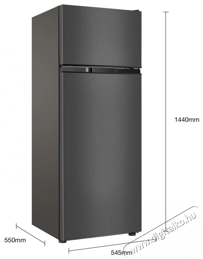 TCL RF207TSE1 Konyhai term&eacute;kek - Hűtő, fagyaszt&oacute; (szabadon&aacute;ll&oacute;) - Fel&uuml;lfagyaszt&oacute;s kombin&aacute;lt hűtő - 504584