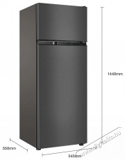 TCL RF207TSE1 Konyhai term&eacute;kek - Hűtő, fagyaszt&oacute; (szabadon&aacute;ll&oacute;) - Fel&uuml;lfagyaszt&oacute;s kombin&aacute;lt hűtő - 504584