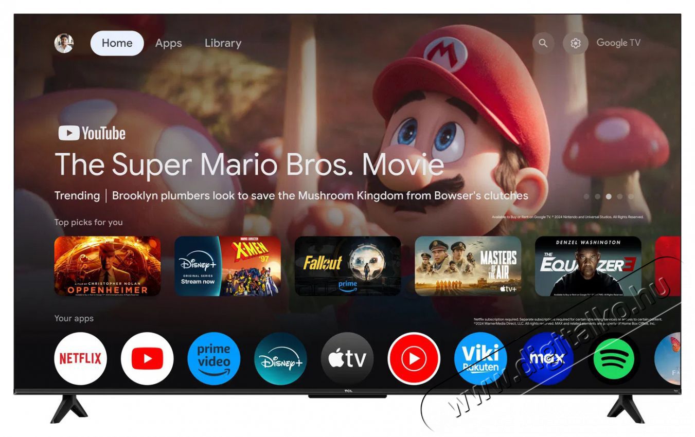 TCL 55  55T69C Telev&iacute;zi&oacute;k - LED telev&iacute;zi&oacute; - UHD 4K felbont&aacute;s&uacute; - 506106