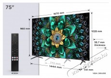 TCL 75 75Q6C Telev&iacute;zi&oacute;k - LED telev&iacute;zi&oacute; - UHD 4K felbont&aacute;s&uacute; - 506101