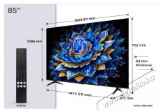TCL 85  85T69C Telev&iacute;zi&oacute;k - LED telev&iacute;zi&oacute; - UHD 4K felbont&aacute;s&uacute; - 506105