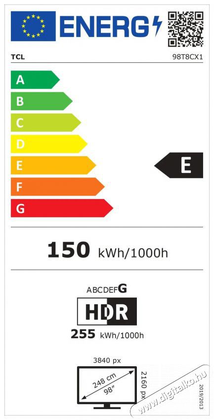 TCL 98  98T8C Telev&iacute;zi&oacute;k - LED telev&iacute;zi&oacute; - UHD 4K felbont&aacute;s&uacute; - 506102