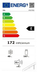 TCL RF207TSE1 Konyhai term&eacute;kek - Hűtő, fagyaszt&oacute; (szabadon&aacute;ll&oacute;) - Fel&uuml;lfagyaszt&oacute;s kombin&aacute;lt hűtő - 504584