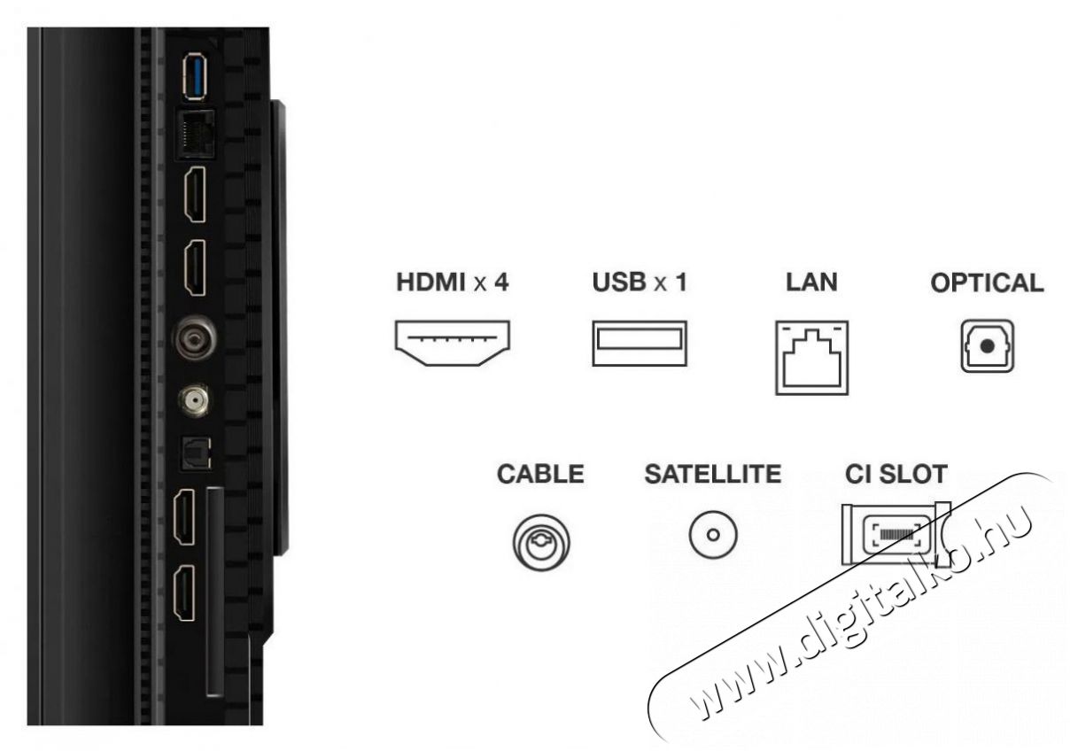 TCL 55  55T8C Telev&iacute;zi&oacute;k - LED telev&iacute;zi&oacute; - UHD 4K felbont&aacute;s&uacute; - 506089
