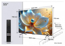 TCL 55  55T8C Telev&iacute;zi&oacute;k - LED telev&iacute;zi&oacute; - UHD 4K felbont&aacute;s&uacute; - 506089