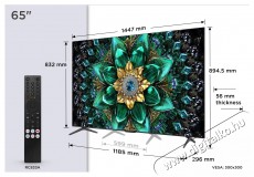 TCL 65  65Q6C Telev&iacute;zi&oacute;k - LED telev&iacute;zi&oacute; - UHD 4K felbont&aacute;s&uacute; - 506090