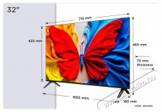 TCL 32S5K Full HD QLED TV Telev&iacute;zi&oacute;k - LED telev&iacute;zi&oacute; - 1080p Full HD felbont&aacute;s&uacute; - 512454