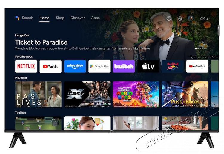 TCL 40V5C Telev&iacute;zi&oacute;k - LED telev&iacute;zi&oacute; - 1080p Full HD felbont&aacute;s&uacute; - 512457