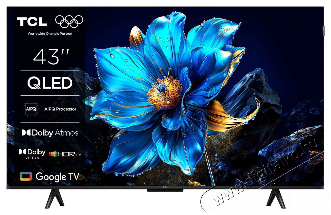 TCL 43P7K QLED 4K UHD Google Smart telev&iacute;zi&oacute; Telev&iacute;zi&oacute;k - LED telev&iacute;zi&oacute; - UHD 4K felbont&aacute;s&uacute; - 512434