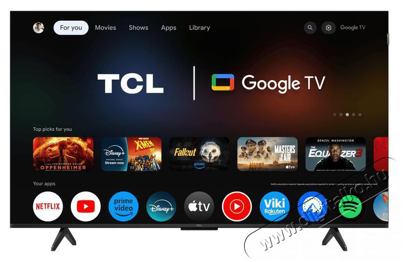 TCL 50P7K (2025-&ouml;s Modell) QLED telev&iacute;zi&oacute;, 126 cm, Smart Google TV, 4K Ultra HD Telev&iacute;zi&oacute;k - LED telev&iacute;zi&oacute; - UHD 4K felbont&aacute;s&uacute; - 512455