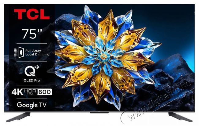 TCL 75C655 PRO Smart LED Telev&iacute;zi&oacute;, 189 cm, 4K, QLED, HDR, Google TV Telev&iacute;zi&oacute;k - LED telev&iacute;zi&oacute; - UHD 4K felbont&aacute;s&uacute; - 512437