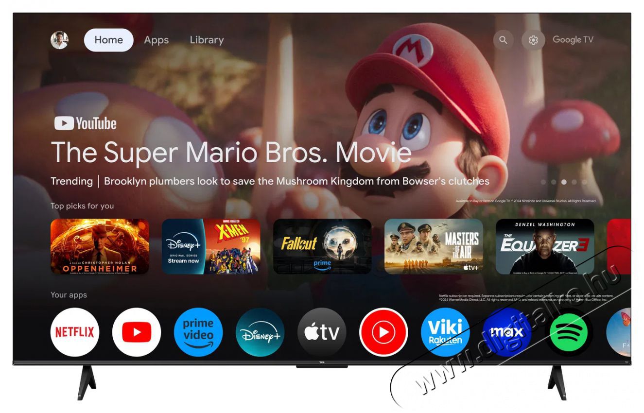 TCL 75T69C Telev&iacute;zi&oacute;k - LED telev&iacute;zi&oacute; - UHD 4K felbont&aacute;s&uacute; - 512479