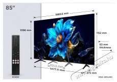 TCL 85P7K Telev&iacute;zi&oacute;k - LED telev&iacute;zi&oacute; - UHD 4K felbont&aacute;s&uacute; - 512483