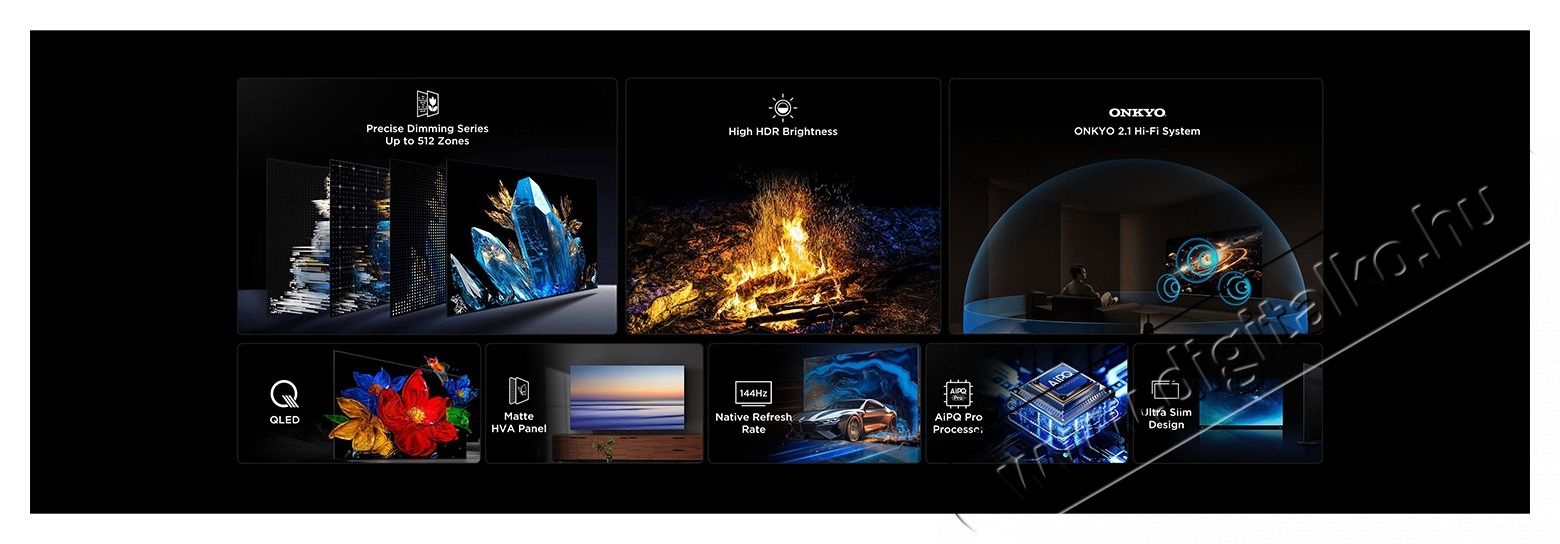 TCL 50C6K UHD MINILED QLED GOOGLE SMART TV Telev&iacute;zi&oacute;k - LED telev&iacute;zi&oacute; - UHD 4K felbont&aacute;s&uacute; - 513435