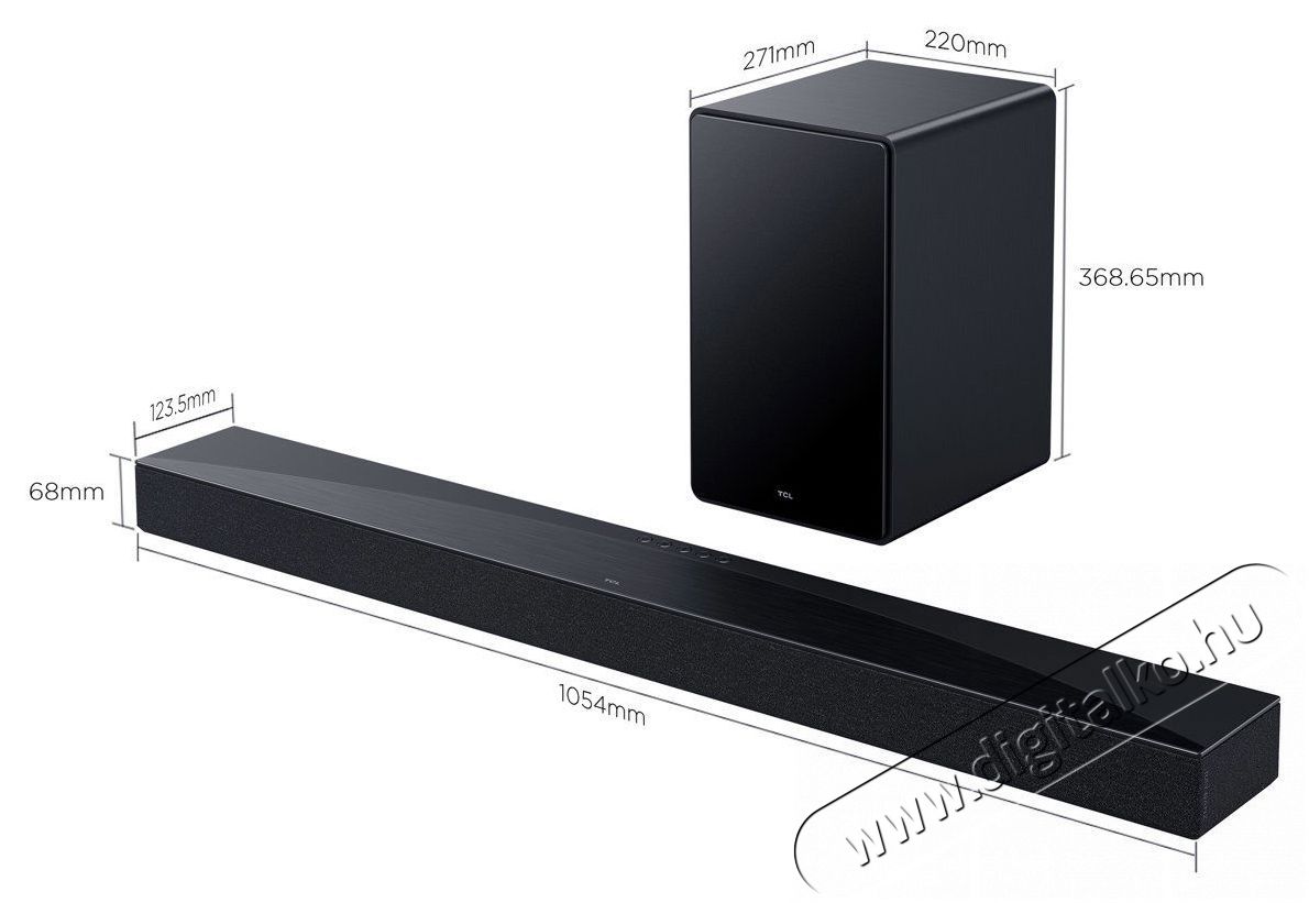 TCL Q65H hangprojektor Audio-Video / Hifi / Multim&eacute;dia - Hangprojektor / soundbar - M&eacute;lyl&aacute;d&aacute;val - 520853