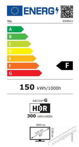 TCL 85P8K QLED GOOGLE SMART TV Telev&iacute;zi&oacute;k - LED telev&iacute;zi&oacute; - UHD 4K felbont&aacute;s&uacute; - 530825