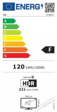 TCL 75T8B Smart LED Telev&iacute;zi&oacute; Telev&iacute;zi&oacute;k - LED telev&iacute;zi&oacute; - UHD 4K felbont&aacute;s&uacute; - 530316