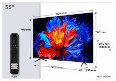 TCL 55P8K (2025-&ouml;s Modell) QLED Google Smart telev&iacute;zi&oacute; Telev&iacute;zi&oacute;k - LED telev&iacute;zi&oacute; - UHD 4K felbont&aacute;s&uacute; - 530925