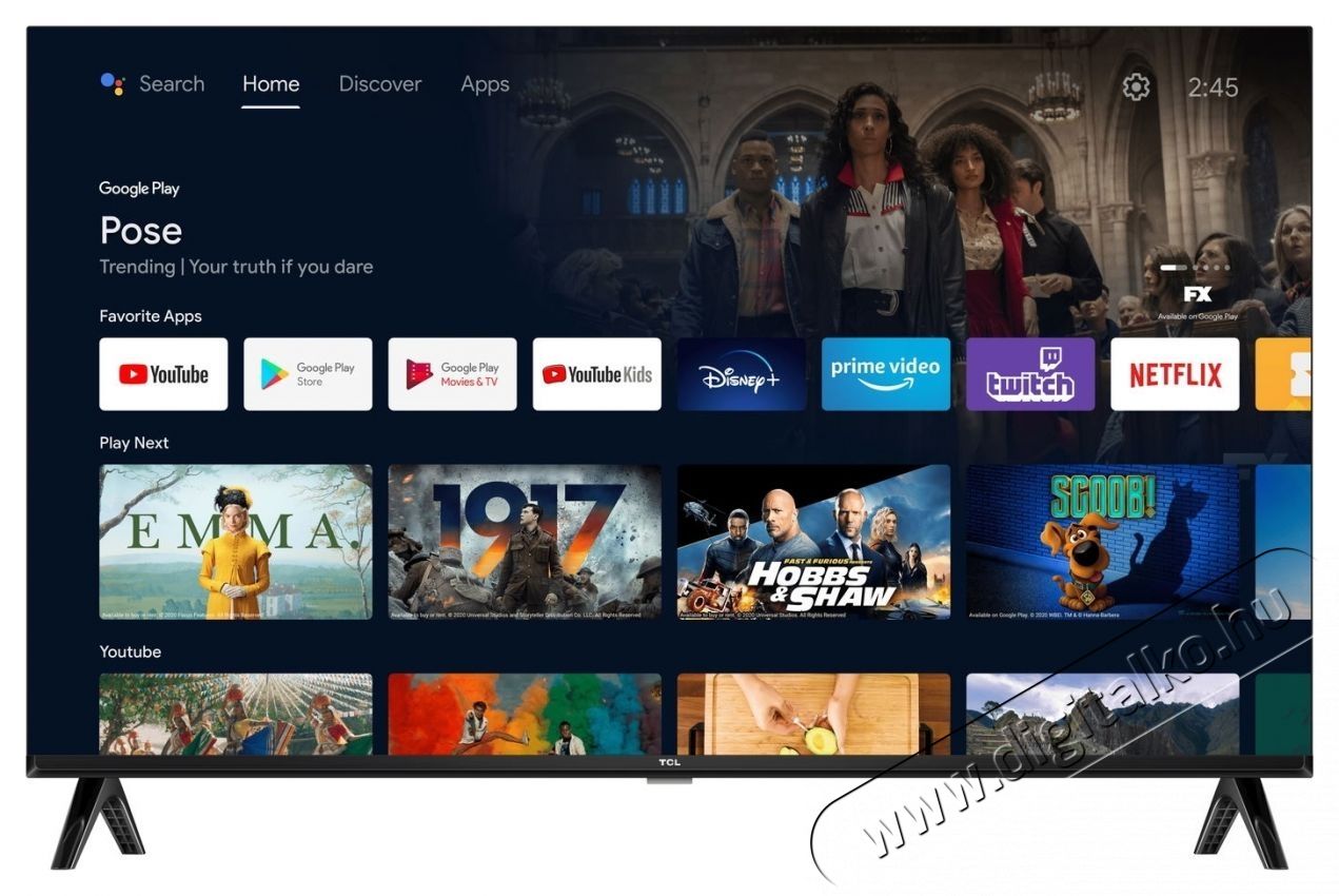 TCL 32L5A Full HD Smart telev&iacute;zi&oacute; Telev&iacute;zi&oacute;k - LED telev&iacute;zi&oacute; - 1080p Full HD felbont&aacute;s&uacute; - 502462