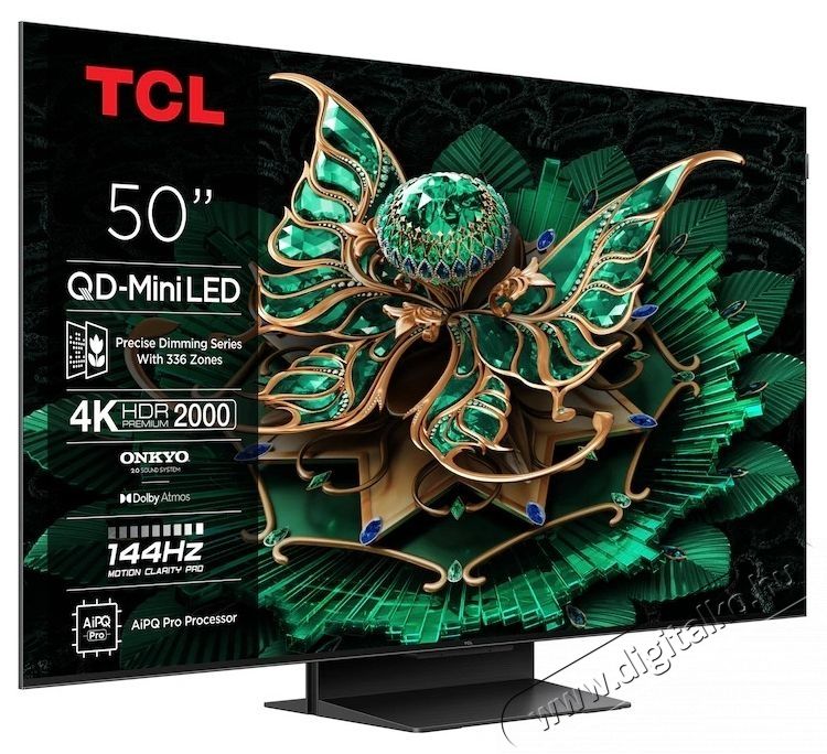 TCL 50C7K miniLED Telev&iacute;zi&oacute; (2025-&ouml;s modell), 126 cm, Smart Google TV, 4K Ultra HD Telev&iacute;zi&oacute;k - LED telev&iacute;zi&oacute; - UHD 4K felbont&aacute;s&uacute; - 531189