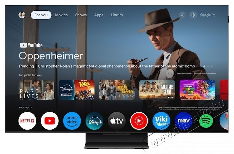 TCL 50C7K miniLED Telev&iacute;zi&oacute; (2025-&ouml;s modell), 126 cm, Smart Google TV, 4K Ultra HD Telev&iacute;zi&oacute;k - LED telev&iacute;zi&oacute; - UHD 4K felbont&aacute;s&uacute; - 531189