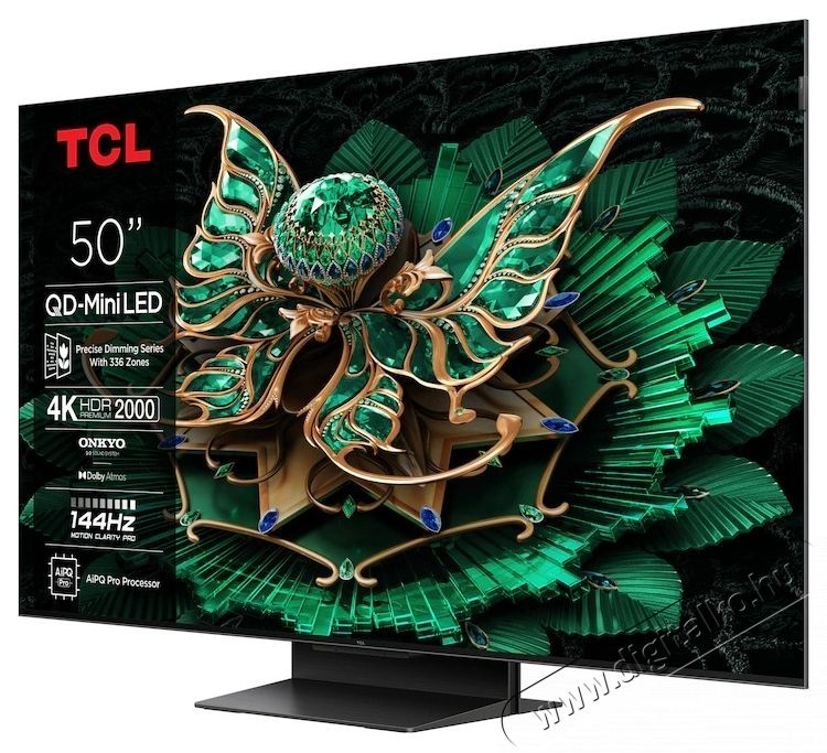 TCL 50C7K miniLED Telev&iacute;zi&oacute; (2025-&ouml;s modell), 126 cm, Smart Google TV, 4K Ultra HD Telev&iacute;zi&oacute;k - LED telev&iacute;zi&oacute; - UHD 4K felbont&aacute;s&uacute; - 531189