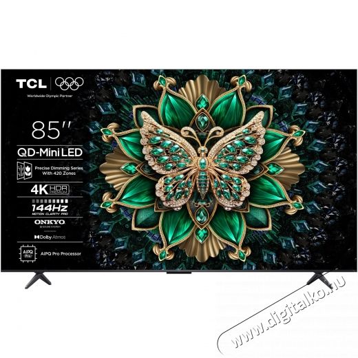 TCL 85C6K Premium 4K UHD QD-MiniLED telev&iacute;zi&oacute; Telev&iacute;zi&oacute;k - LED telev&iacute;zi&oacute; - UHD 4K felbont&aacute;s&uacute; - 531302