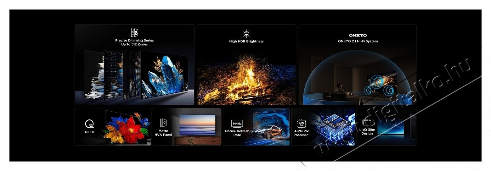 TCL 65C6K UHD Smart QD-MiniLED telev&iacute;zi&oacute; Telev&iacute;zi&oacute;k - LED telev&iacute;zi&oacute; - UHD 4K felbont&aacute;s&uacute; - 531360