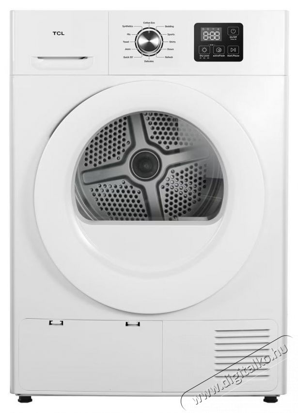 TCL DF0816WE0 hőszivatty&uacute;s sz&aacute;r&iacute;t&oacute;g&eacute;p, 8 kg, 12 program, E energiaoszt&aacute;ly, LED kijelző, gyors sz&aacute;r&iacute;t&aacute;s, k&iacute;m&eacute;letes sz&aacute;r&iacute;t&aacute;s, sz&ouml;szszűrő tiszt&iacute;t&aacute;si jelző, gyermekz&aacute;r, feh&eacute;r H&aacute;ztart&aacute;s / Otthon / K&uuml;lt&eacute;r - Mos&oacute;g&eacute;p / sz&aacute;r&iacute;t&oacute;g&eacute;p - Sz&aacute;r&iacute;t&oacute;g&eacute;p - 537435