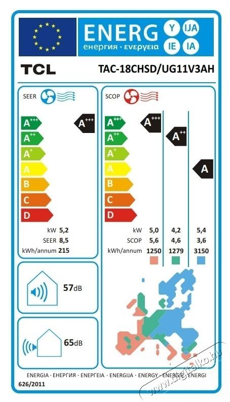 TCL BreezeIN 2.0 18000 BTU WI-FI kl&iacute;ma, A+++/A++ energiaoszt&aacute;ly, gyors hűt&eacute;s &eacute;s fűt&eacute;s, ECO m&oacute;d, I-Feel, alv&oacute; m&oacute;d, 4 ir&aacute;ny&uacute; l&eacute;g&aacute;raml&aacute;s, sz&aacute;r&iacute;t&aacute;si m&oacute;d, 3D l&eacute;g&aacute;raml&aacute;s, R32 H&aacute;ztart&aacute;s / Otthon / K&uuml;lt&eacute;r - Ventil&aacute;tor / L&eacute;gkondicion&aacute;l&oacute; - Split kl&iacute;ma - 537426