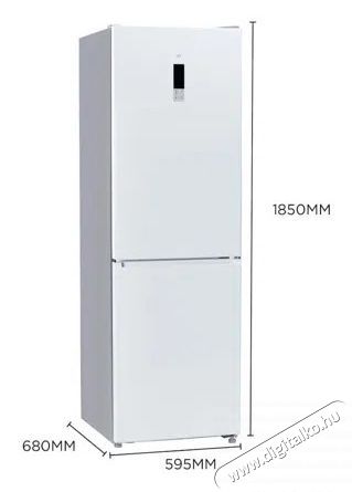 TCL MEGA Space RP409BWE0 hűtőszekr&eacute;ny, 409L, Total No Frost, Inverteres kompresszor, &Eacute;rintők&eacute;pernyő, T-Fresh, Power Cool, Power Freeze, Z&ouml;lds&eacute;gt&aacute;rol&oacute; fi&oacute;k, Megford&iacute;that&oacute; ajt&oacute;, 90&deg;-os nyit&aacute;s, LED vil&aacute;g&iacute;t&aacute;s, E energiaoszt&aacute;ly, M 185 cm, Feh&eacute;r Konyhai term&eacute;kek - Hűtő, fagyaszt&oacute; (szabadon&aacute;ll&oacute;) - Alulfagyaszt&oacute;s kombin&aacute;lt hűtő - 540512