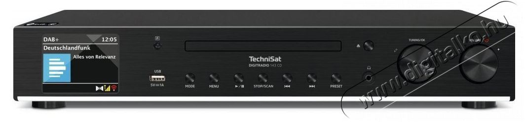 TechniSat DIGITRADIO 143 CD fekete (V3) Audio-Video / Hifi / Multim&eacute;dia - R&aacute;di&oacute; / &oacute;r&aacute;s r&aacute;di&oacute; - Internet webr&aacute;di&oacute; - 526323