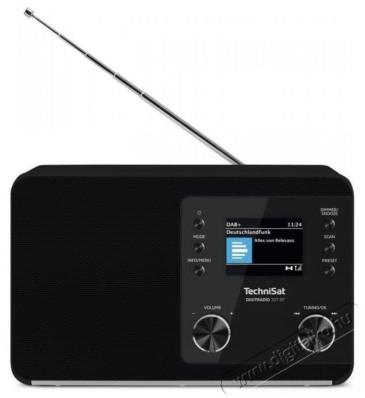 TechniSat DIGITRADIO 307 BT fekete Audio-Video / Hifi / Multim&eacute;dia - R&aacute;di&oacute; / &oacute;r&aacute;s r&aacute;di&oacute; - Asztali r&aacute;di&oacute; - 526299