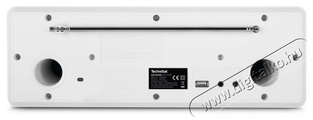TechniSat DIGITRADIO 370 CD BT feh&eacute;r Audio-Video / Hifi / Multim&eacute;dia - R&aacute;di&oacute; / &oacute;r&aacute;s r&aacute;di&oacute; - Asztali r&aacute;di&oacute; - 526294
