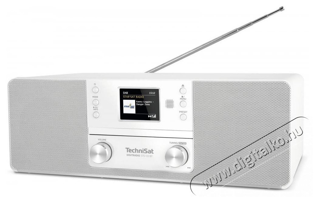 TechniSat DIGITRADIO 370 CD BT feh&eacute;r Audio-Video / Hifi / Multim&eacute;dia - R&aacute;di&oacute; / &oacute;r&aacute;s r&aacute;di&oacute; - Asztali r&aacute;di&oacute; - 526294