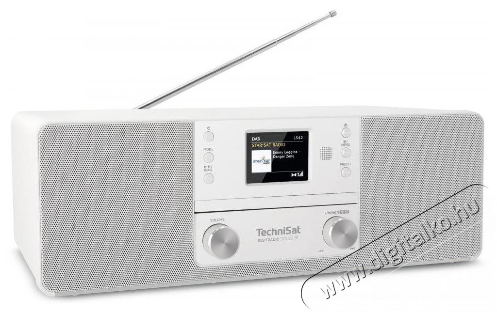 TechniSat DIGITRADIO 370 CD BT feh&eacute;r Audio-Video / Hifi / Multim&eacute;dia - R&aacute;di&oacute; / &oacute;r&aacute;s r&aacute;di&oacute; - Asztali r&aacute;di&oacute; - 526294