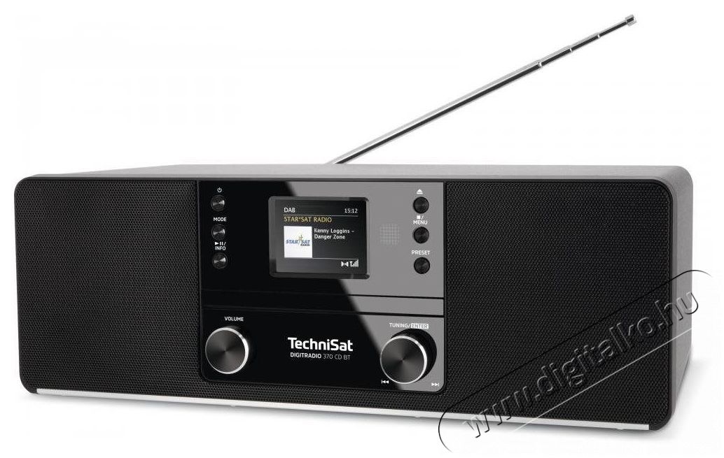 TechniSat DIGITRADIO 370 CD BT fekete Audio-Video / Hifi / Multim&eacute;dia - Hordozhat&oacute; CD / DVD / Multim&eacute;dia k&eacute;sz&uuml;l&eacute;k - Hordozhat&oacute; CD / Multim&eacute;dia r&aacute;di&oacute;magn&oacute; / Boombox - 526330