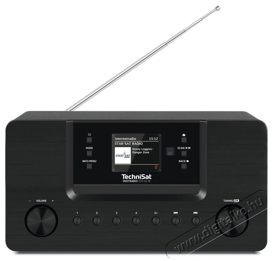 TechniSat DIGITRADIO 570 CD IR fekete Audio-Video / Hifi / Multim&eacute;dia - R&aacute;di&oacute; / &oacute;r&aacute;s r&aacute;di&oacute; - Internet webr&aacute;di&oacute; - 526326