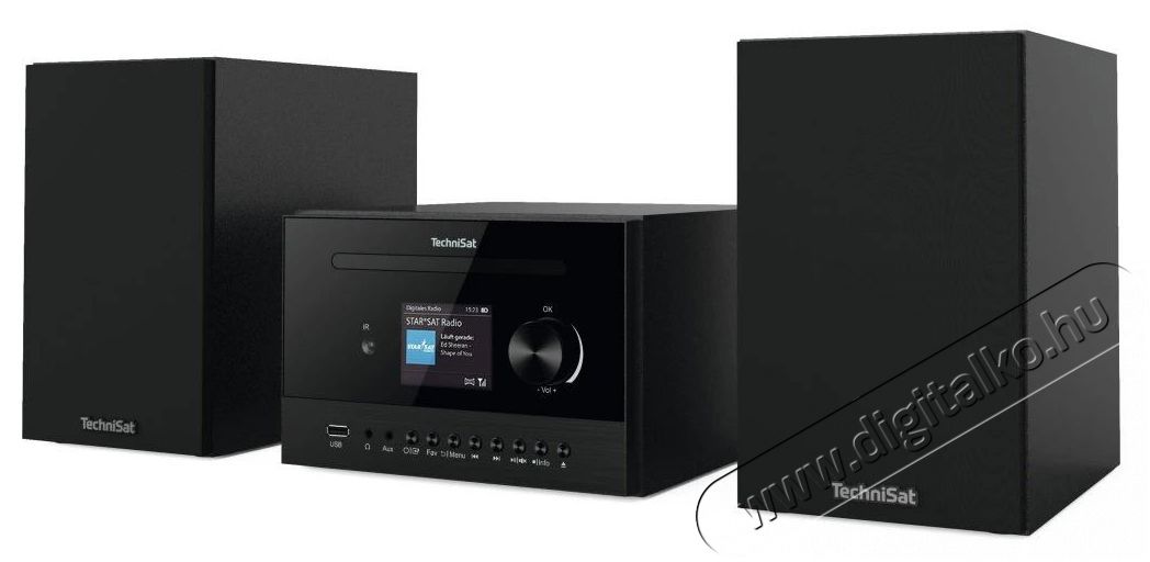TechniSat Stereo Hi-Fi set FM / DAB+ / BT + internetes r&aacute;dio, Classic 800 IR, black Audio-Video / Hifi / Multim&eacute;dia - R&aacute;di&oacute; / &oacute;r&aacute;s r&aacute;di&oacute; - Internet webr&aacute;di&oacute; - 526321