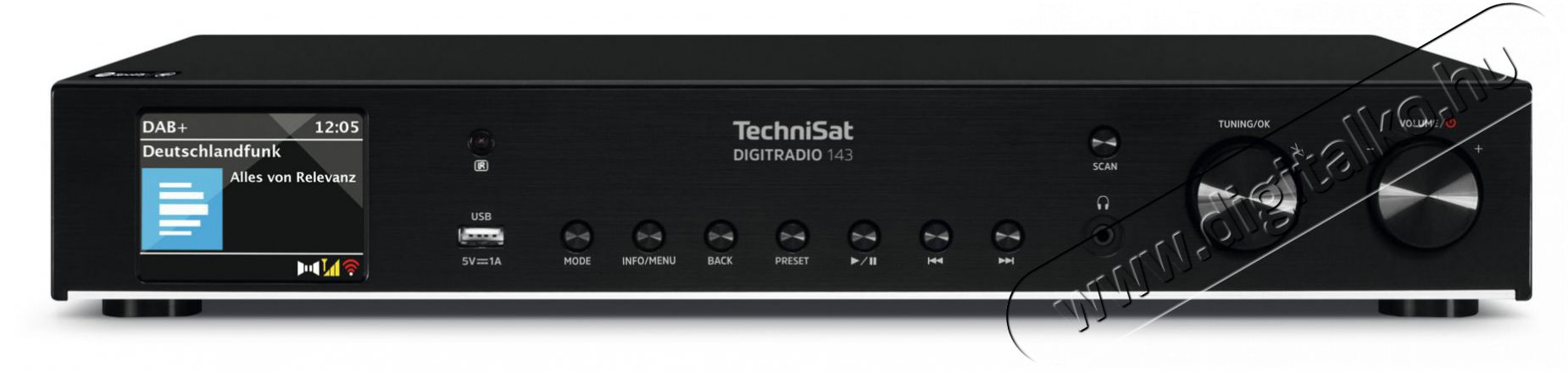 TechniSat DIGITRADIO 143 (V3) black Audio-Video / Hifi / Multim&eacute;dia - Hifi - Sztere&oacute; - Tuner - 526287