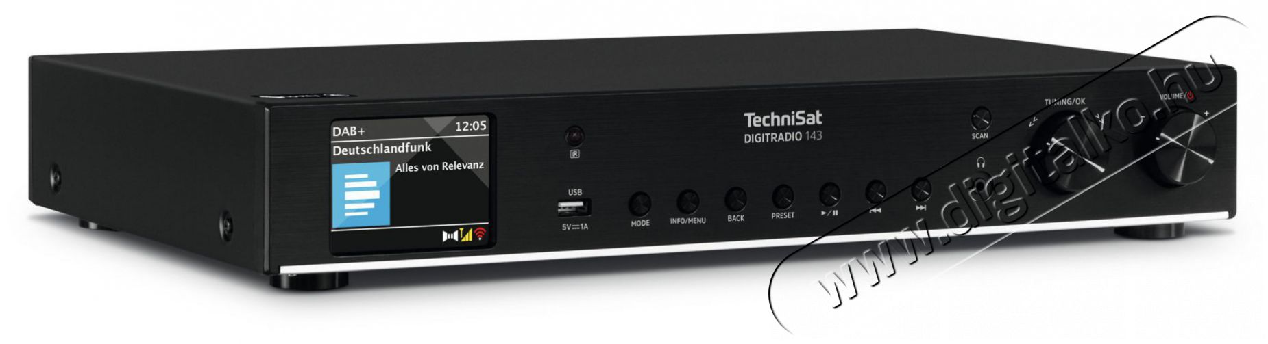 TechniSat DIGITRADIO 143 (V3) black Audio-Video / Hifi / Multim&eacute;dia - Hifi - Sztere&oacute; - Tuner - 526287