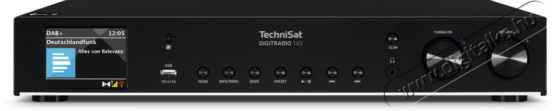 TechniSat DIGITRADIO 143 (V3) black Audio-Video / Hifi / Multim&eacute;dia - Hifi - Sztere&oacute; - Tuner - 526287