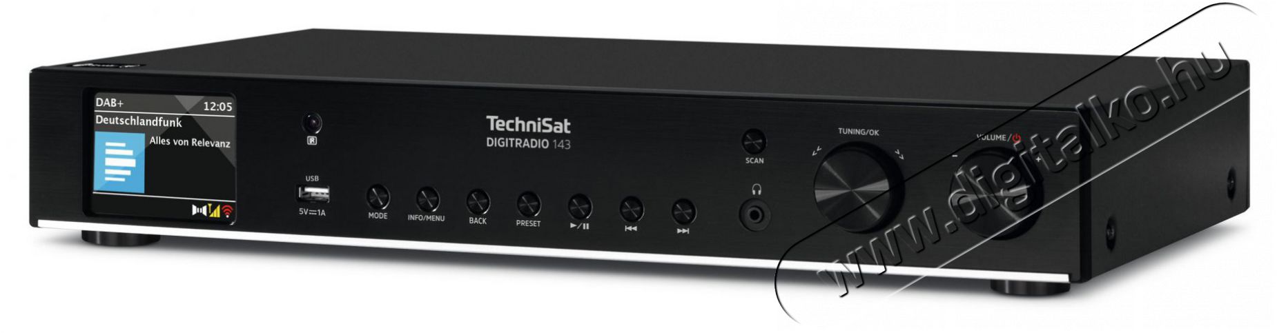 TechniSat DIGITRADIO 143 (V3) black Audio-Video / Hifi / Multim&eacute;dia - Hifi - Sztere&oacute; - Tuner - 526287