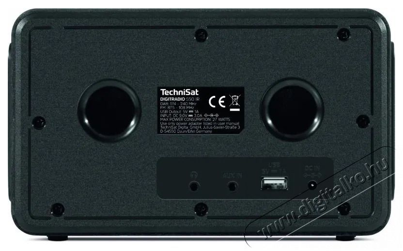 TechniSat Digitradio 550 IR, black Audio-Video / Hifi / Multim&eacute;dia - R&aacute;di&oacute; / &oacute;r&aacute;s r&aacute;di&oacute; - Internet webr&aacute;di&oacute; - 526301